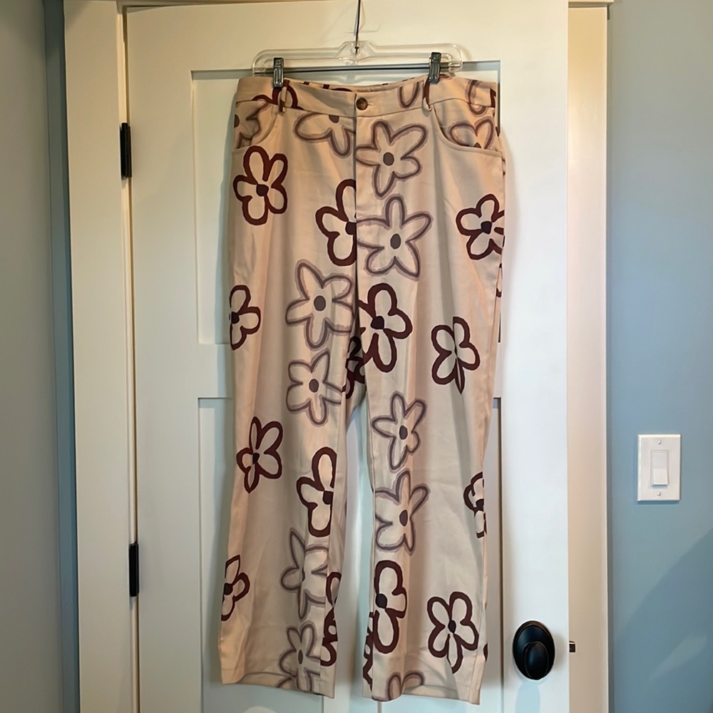 Floral trousers size 1XL